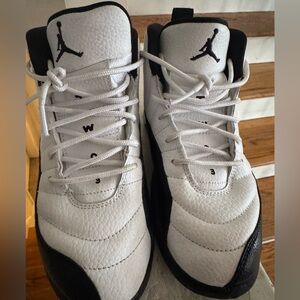 Jordan Kids White and Black Sneakers
